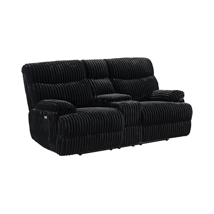Admiral Living Room Set in Masis Black