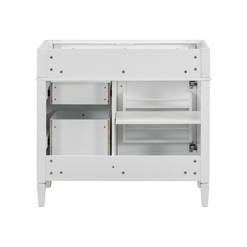 Bathroom Vanity With 2 Drawers And Tip-Out Drawer, Storage Cabinet
