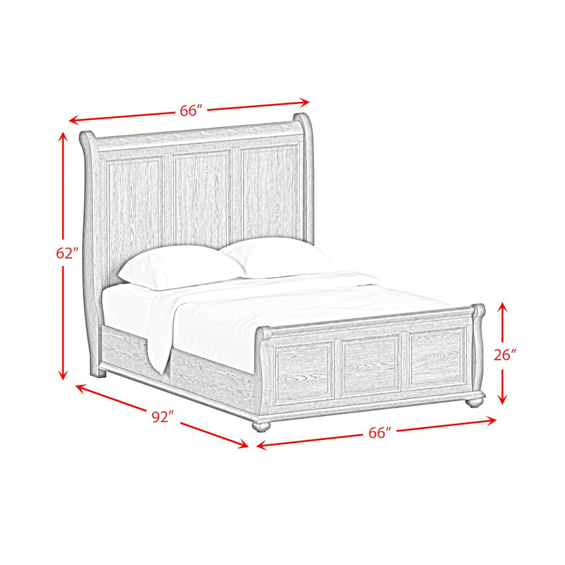 Heritage - Sleigh Bedroom Set - Black