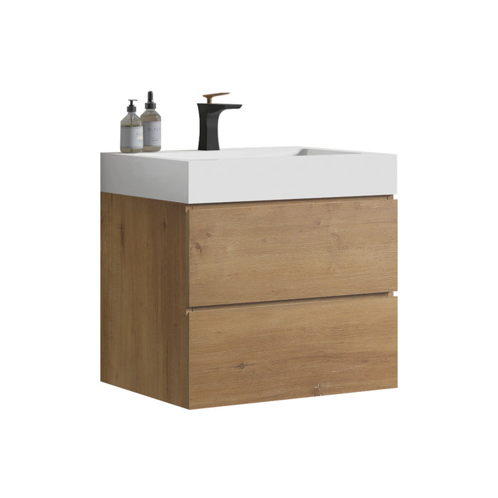 Alice - Bathroom Vanity With Sink, Large Storage, Wall Mounted, Floating