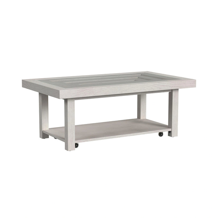 Avalanche Occasional Table Set in Antique White