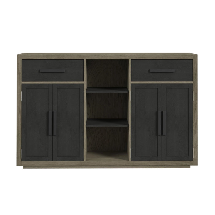 Jemma Buffet in Grey and Dark Espresso