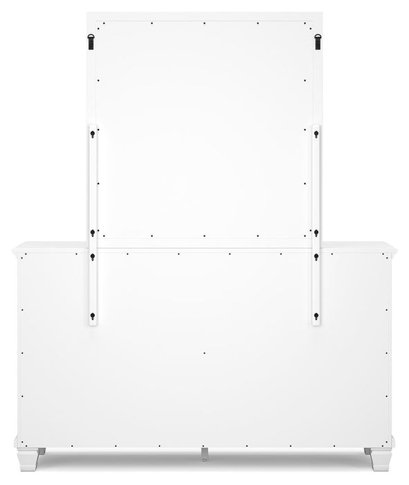Fortman - Dresser And Mirror - White