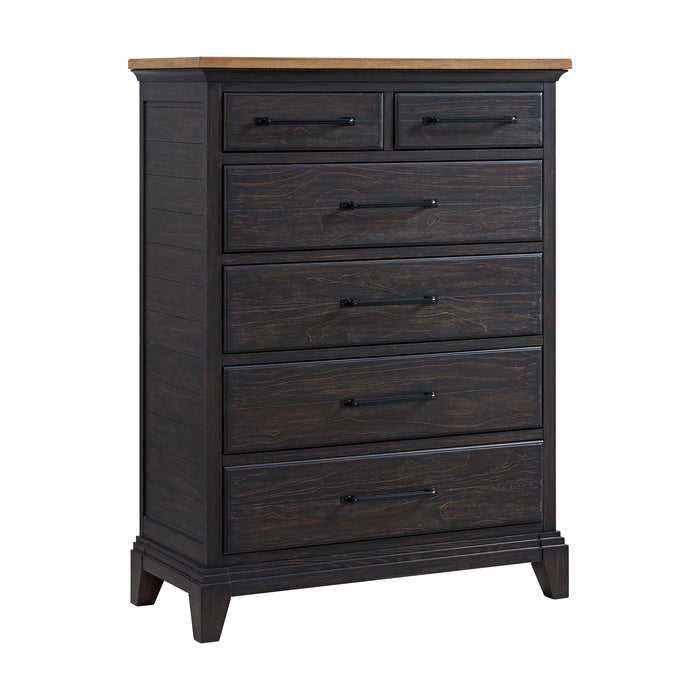 Montrose Storage Bedroom Set in Espresso & Brown