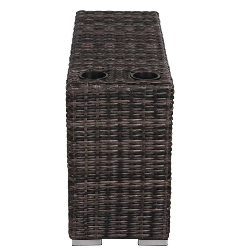 Stylish Rattan Wicker Person Seating Group With Premium Sunbrella Cushions Perfect For Outdoor Entertaining