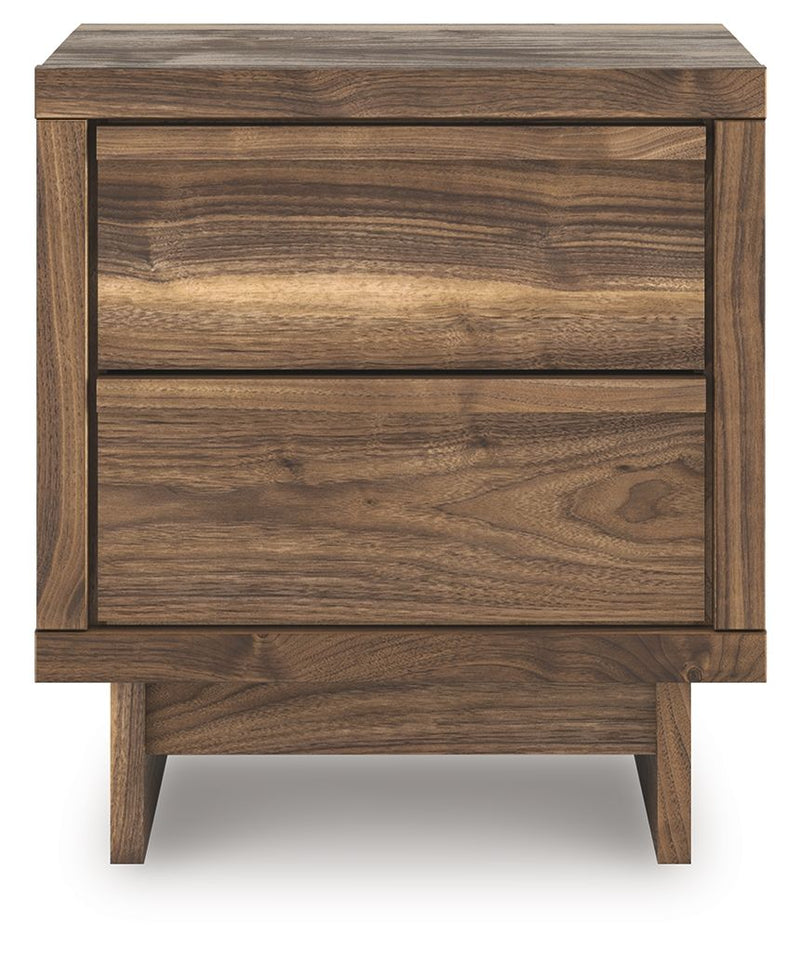 Chirason - Two Drawer Night Stand - Brown