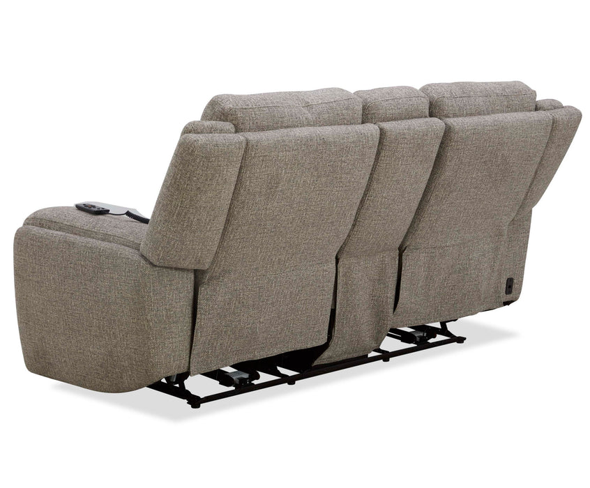 Penfield - Power Zero G Console Loveseat With Heat, Massage & Speaker P3 - Frappe