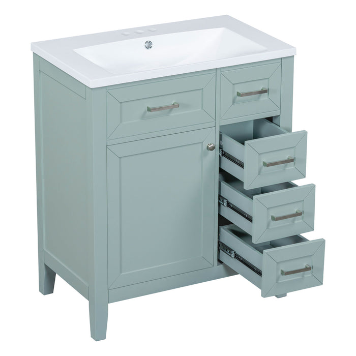 Modern Bathroom Vanity With Sink Combo, 3 Drawers