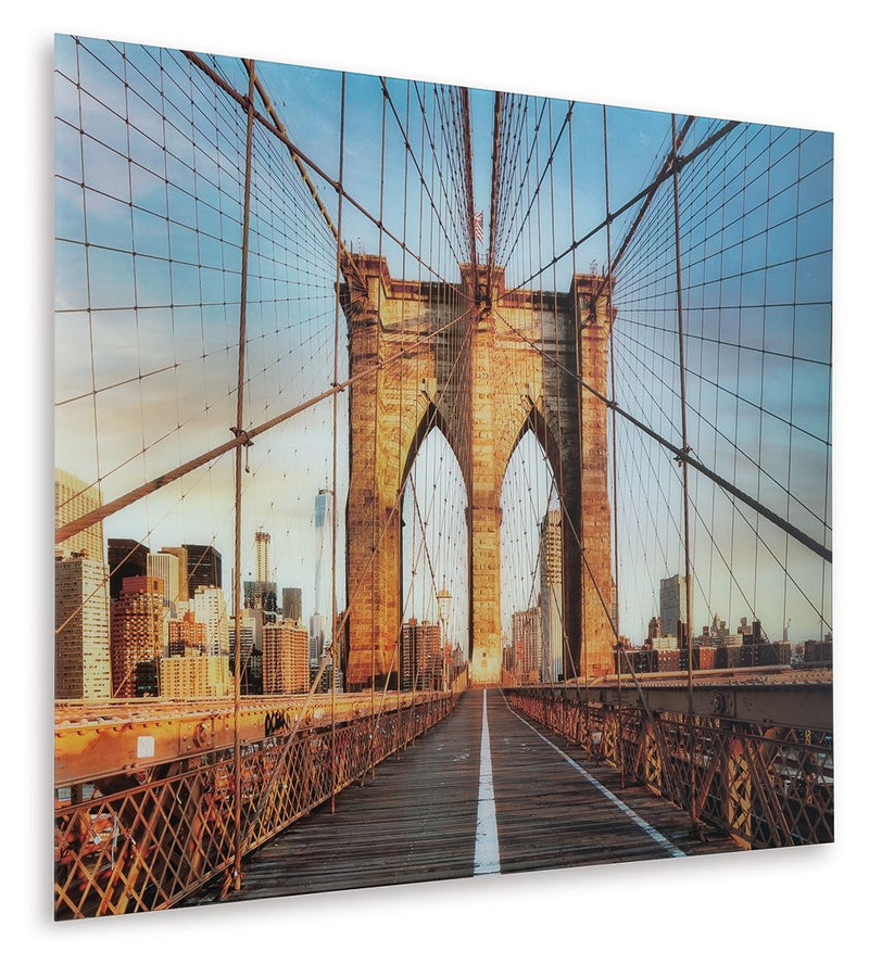 Shayward - Wall Art - Blue / Amber