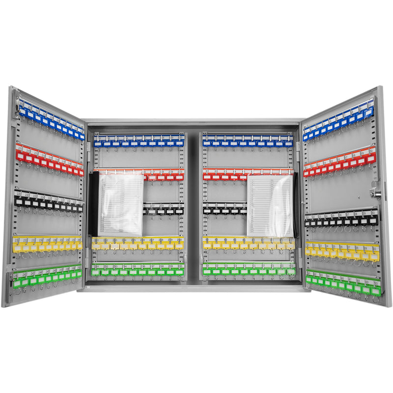 400 Keys Adjustable Key Lock Box With Digital Lock - Gray