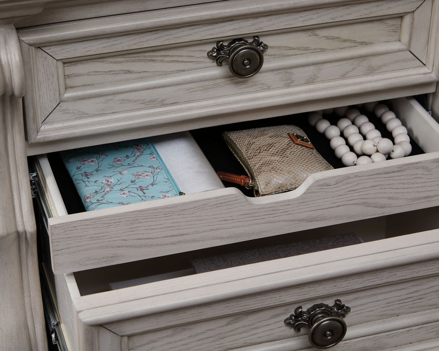 Bruchandi - Three Drawer Night Stand - Antique White