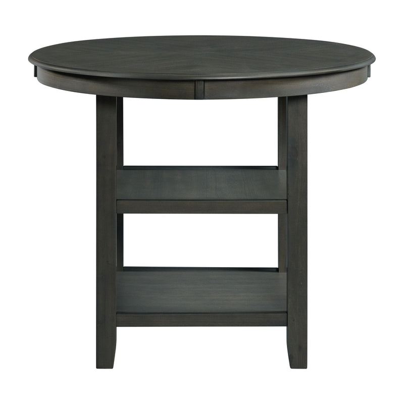 Amherst - Counter Table With Wood Leg - Gray Finish