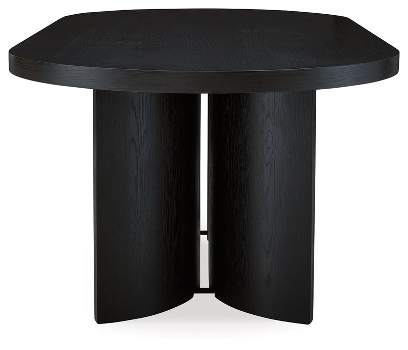 Rowanbeck - Oval Dining Room Table - Black