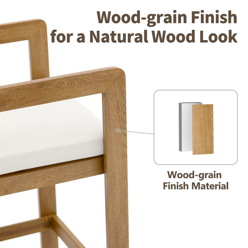 Bar Stool For Gardens And Patio (Set of 2) - Oak