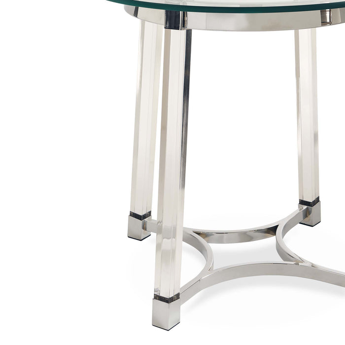 Lucinda - 24.5" End Table - Chrome