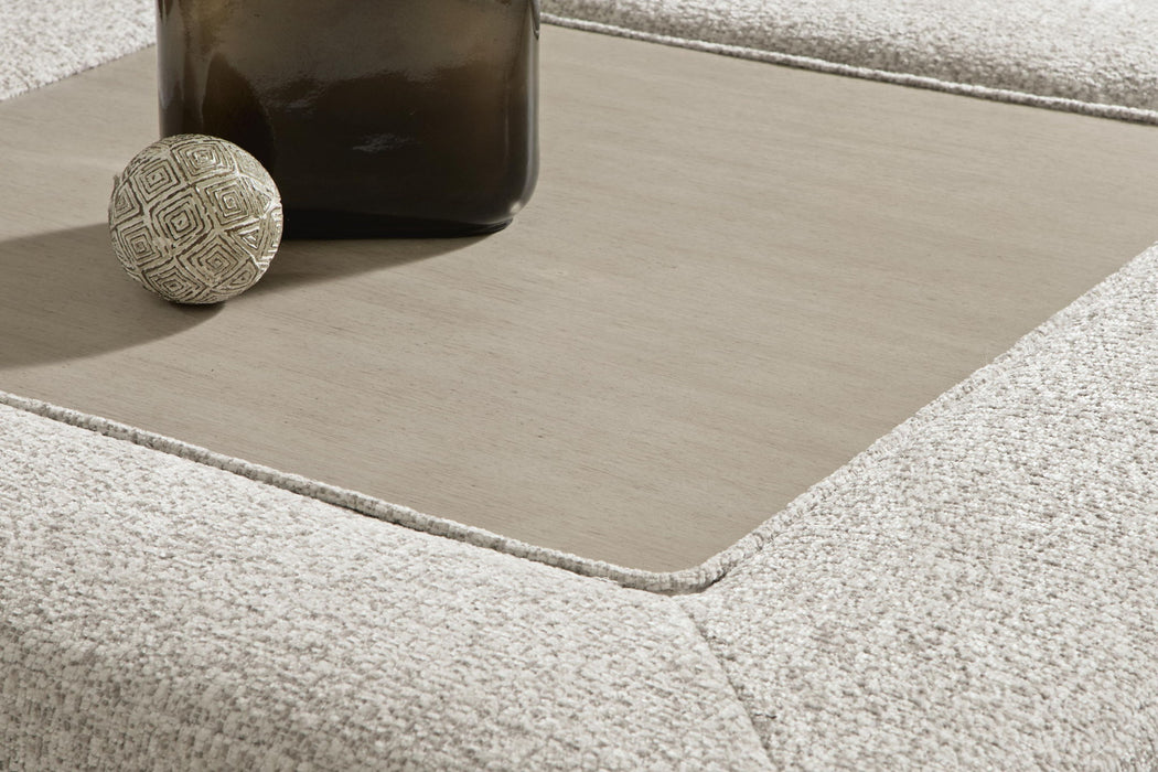 Ashbourne Estate - Oversized Accent Ottoman - Snowstone