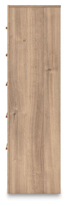 Kinlanni - Five Drawer Chest - Tan