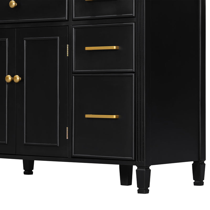 Bathroom Vanity With Sink Top, 3 Soft Closing Drawers