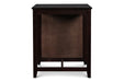Gia 3 Pc 30" Storage Counter Table & 2 Chairs-Ebony