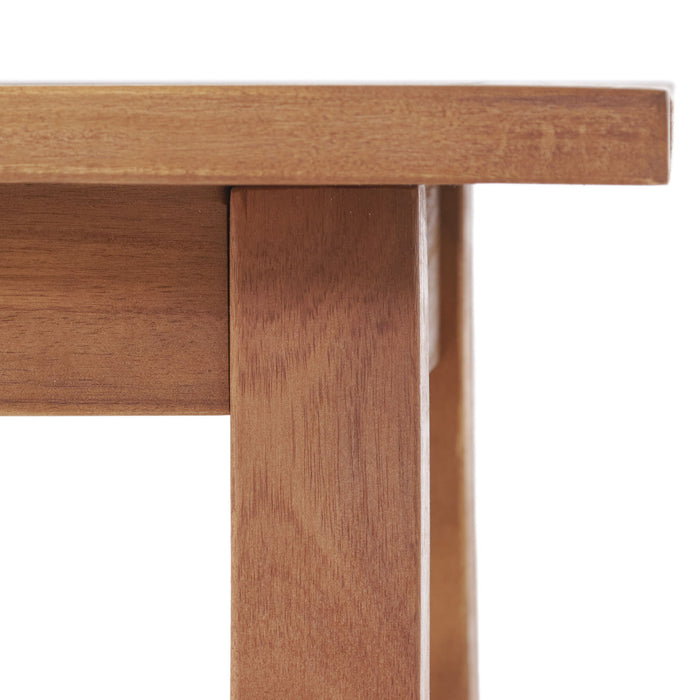 Kinesis - Outdoor Side Table With Slatted Top And Wood Frame