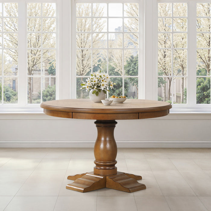 Sunset - 48" Round Dining Table - Brown