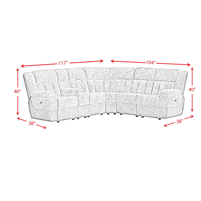 Santorini - 6 Piece Motion Sectional Set