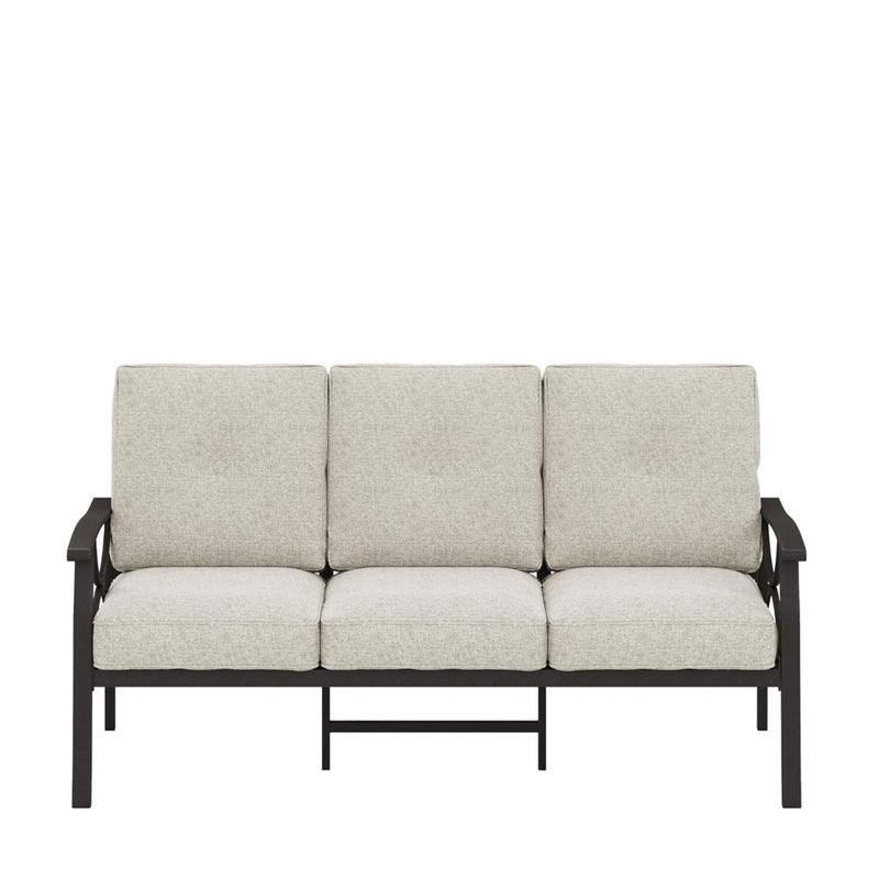 All-Weather 3 Seat Patio Sofa With Cushions