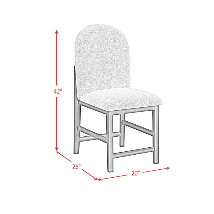 Portland - Round Back Counter Stool (Set of 2) - Black / Gray