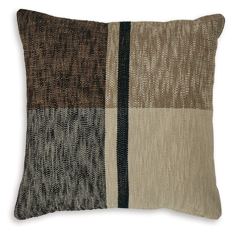 Adrielton - Pillow (Set of 4) - Black / Brown / Tan