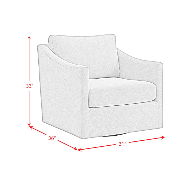 Acacia - Swivel Chair - Freya Light Blue