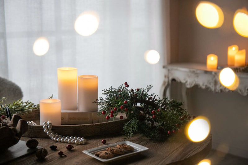 LED Candles With Remote Timer (Set of 3) - White