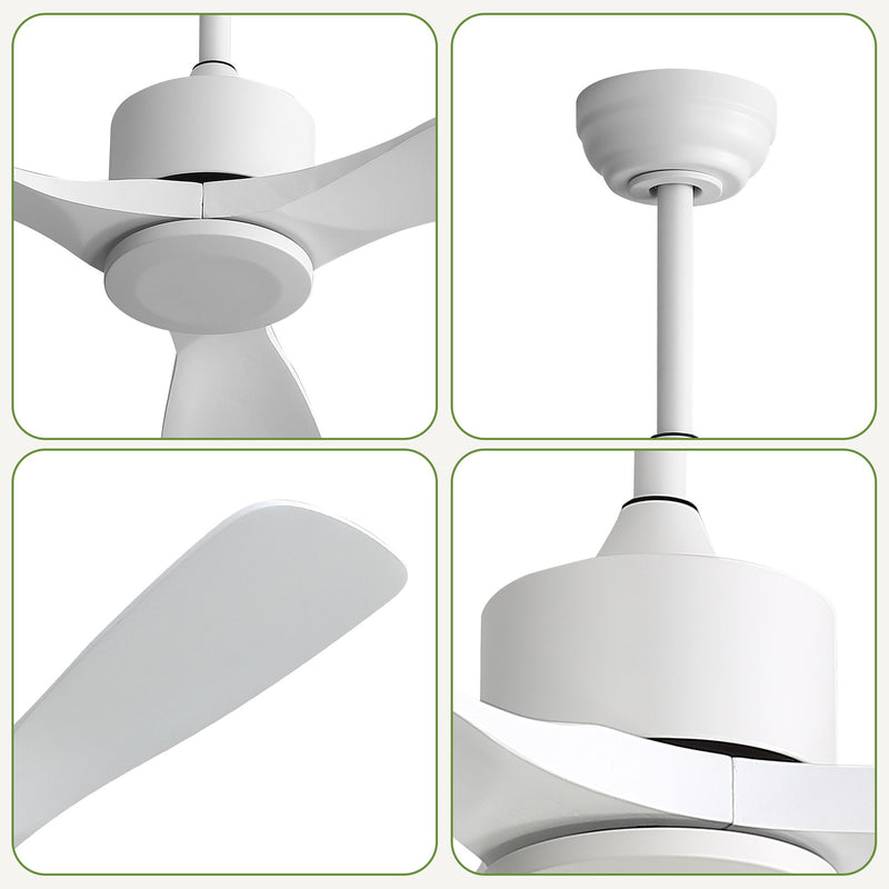 52" All Ceiling Fan With DC Reversible Motor, 3 Blades