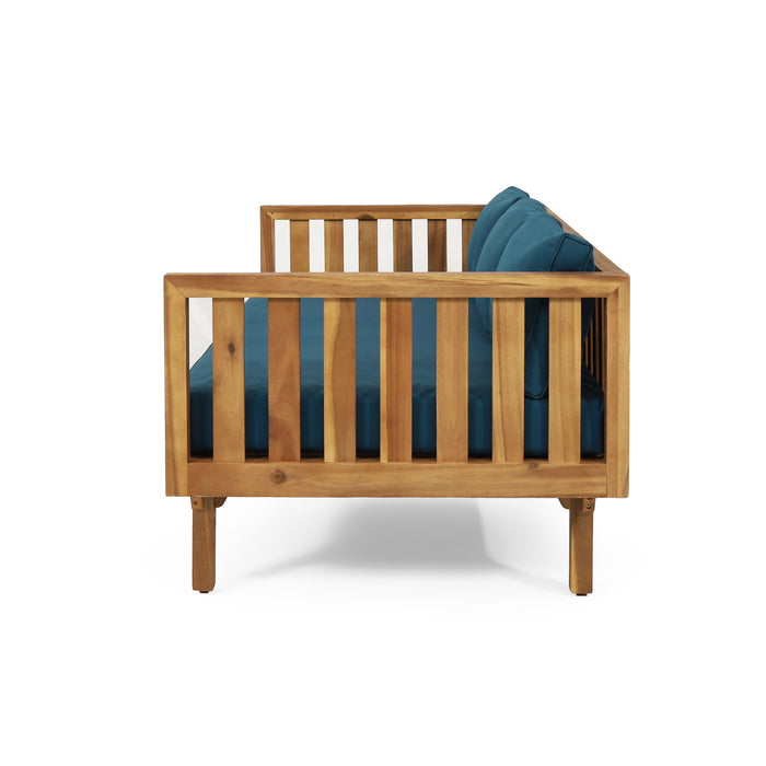 Claremont - 3 Seater Daybed Teak Acacia Wood Water Resistant Cushions