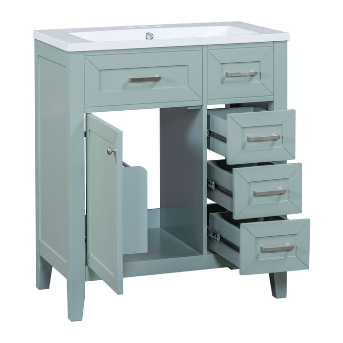 Modern Bathroom Vanity With Sink Combo, 3 Drawers