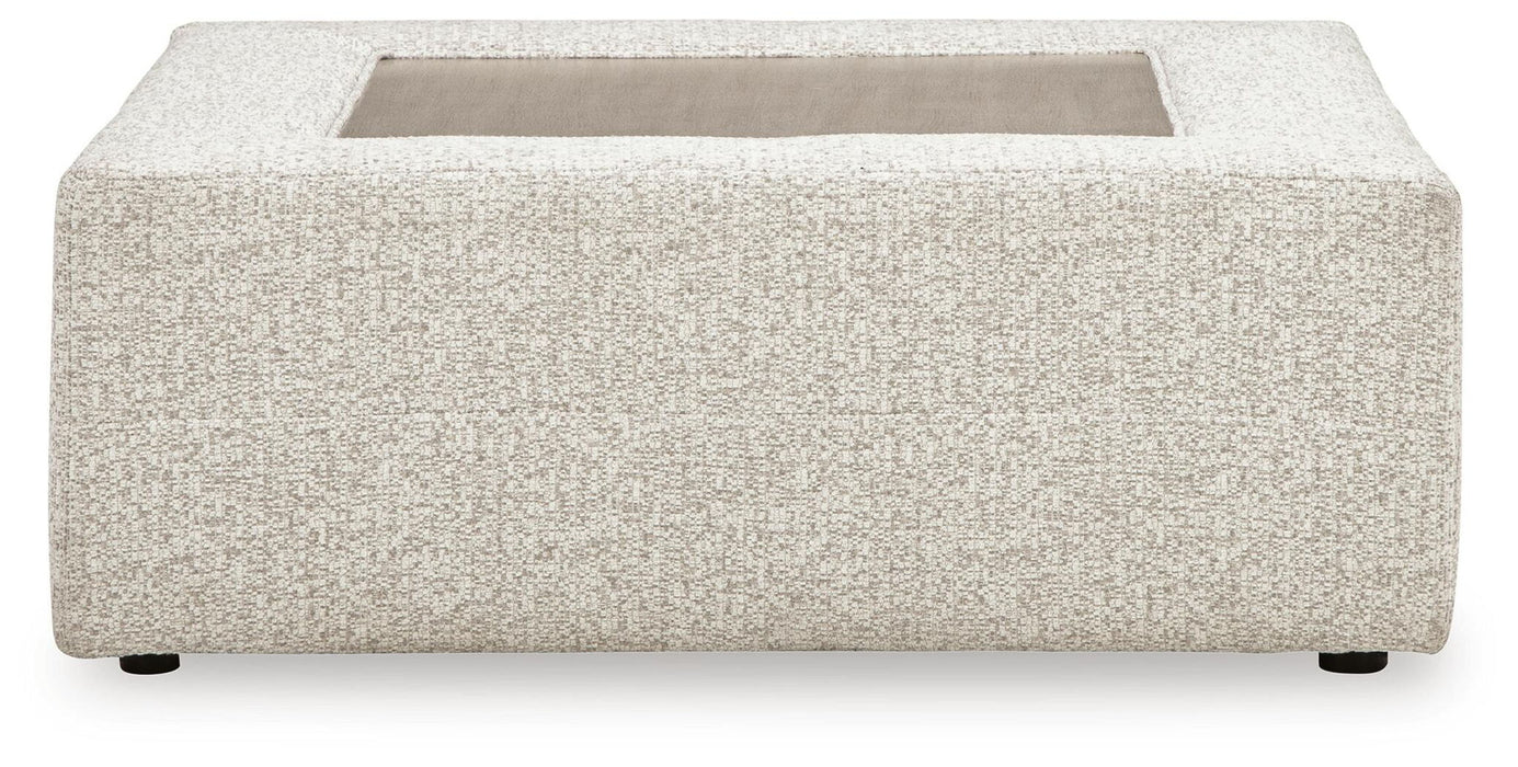 Ashbourne Estate - Oversized Accent Ottoman - Snowstone