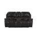 Brookings Console Loveseat W/ Dual Recliners-Charcoal