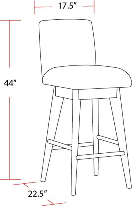 Escape - Dining Bar With 2 Upholstered Swivel Barstools - Glazed Natural Oak / Black Metal Trim