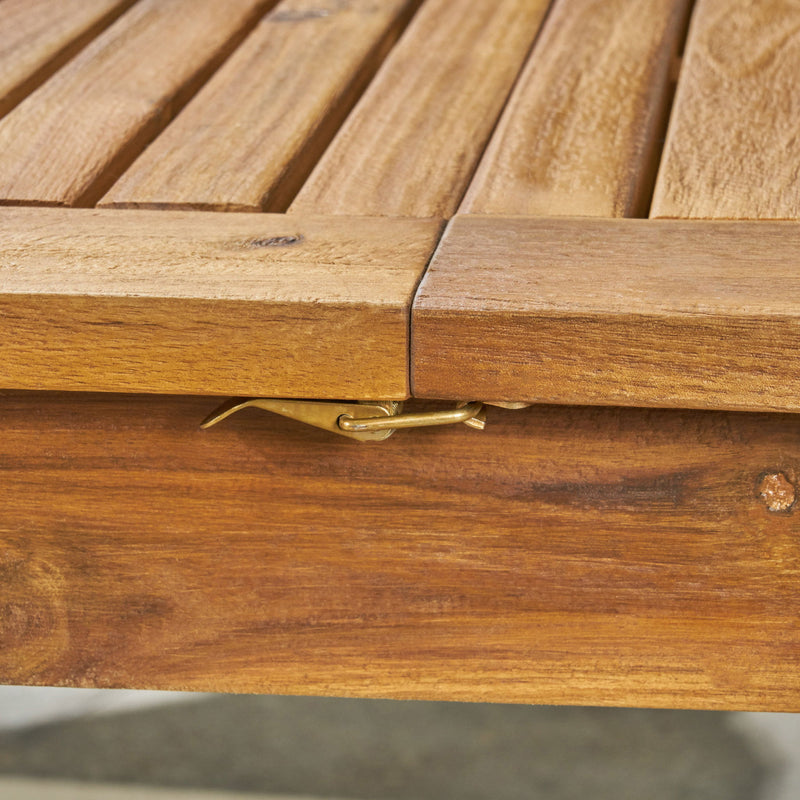 Outdoor Expandable Dining Table With Square Legs
