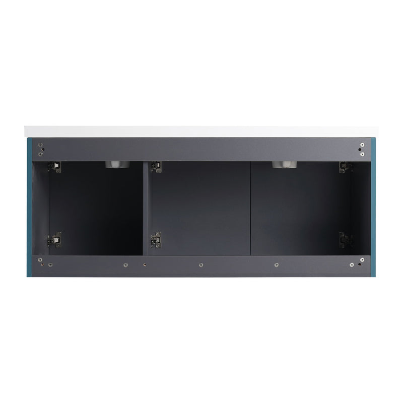 Contemporary Wall Mounted Bathroom Vanity With Soft Close Doors