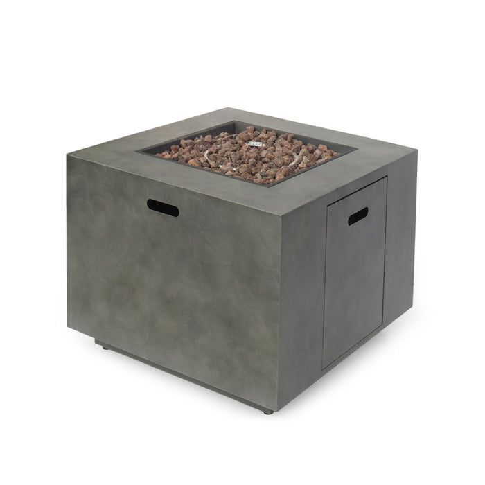 Outdoor Patio Gas Burning Fire Pit Table 50, 000 Btu, Square