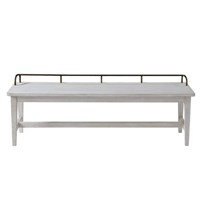 Steve Silver Pendleton Bench in Ivory