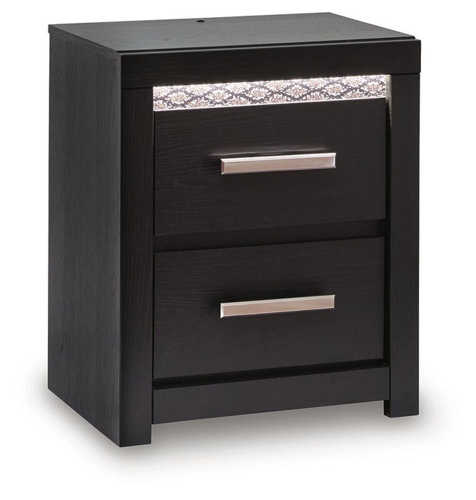 Brizmore - Two Drawer Night Stand - Black