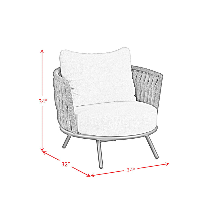 Bali - Chairs With Olefin (Set of 2) - Dark Gray