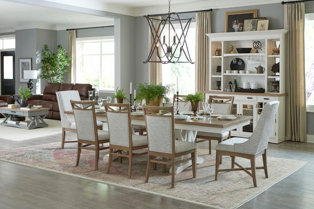 Americana Modern Dining - Upholstered Dining Chair (Set of 2) - Cotton White