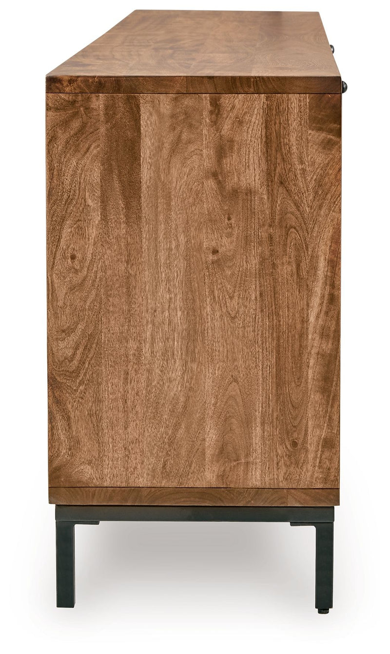 Dorannby - Accent Cabinet - Black / Brown