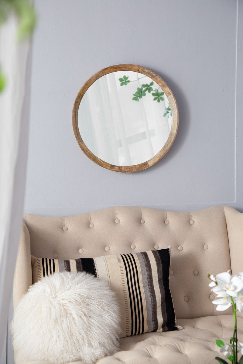 Transitional Decor Style Wall Mirror Decor With Frame For Bathroom
