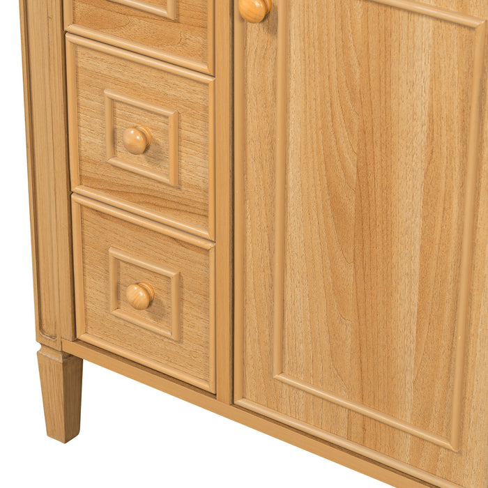 Bathroom Vanity With Flip Out Drawer, 2 Soft-Close Drawers