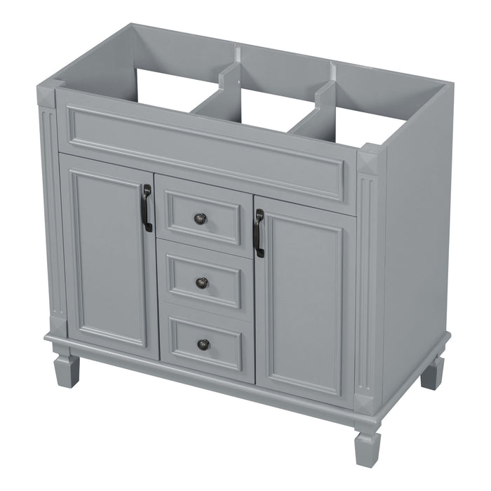 Bathroom Vanity Cabinet With 2 Soft Closing Doors And 2 Drawers