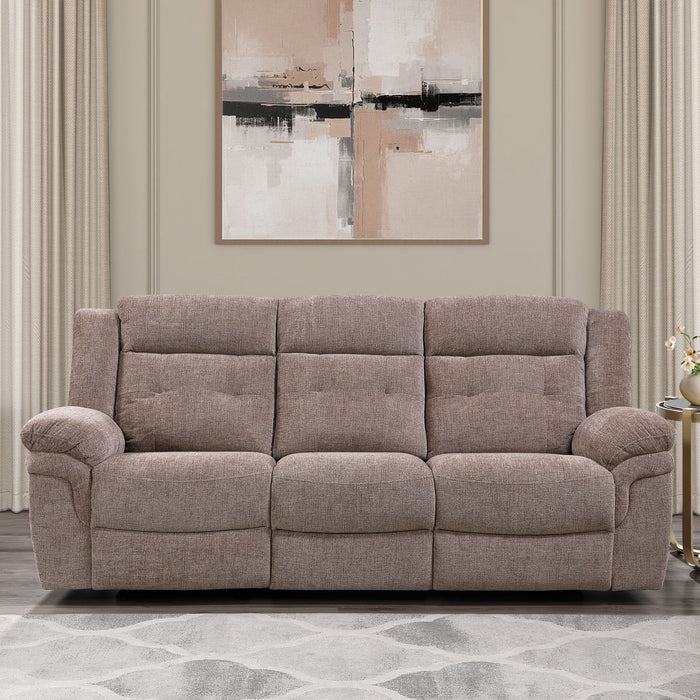 Sydney - Manual Recliner Sofa - Brown