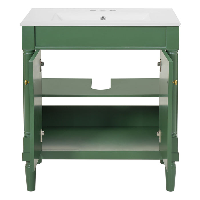 Bathroom Vanity Cabinet With Sink, Soft Close Doors, Storage Cabinet